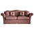 Italian Crafted Keoma Maestrale Sofa 3D model small image 2