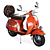 2014 Moto Vespa Bike: Classic Styling, Superior Performance 3D model small image 1