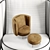 Minotti Swivel Armchair: Modern Elegance 3D model small image 4