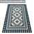 Luxury Textured Carpets Set 3D model small image 3