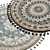 Geometric Round Carpet 14 3D model small image 2