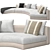 Premium Designer Daniels Sofa Set 3D model small image 1