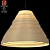 Bamboo Glow Pendant: Handmade Unique Lampshade 3D model small image 2
