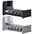 Modern Bed with Dual Color Options 3D model small image 1