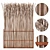 Elegant Thin Branch Wood Screen 3D model small image 1