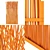 Elegant Thin Branch Wood Screen 3D model small image 5