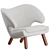 Finn Juhl Pelican Chair: Stylish Comfort 3D model small image 2