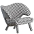 Finn Juhl Pelican Chair: Stylish Comfort 3D model small image 4
