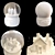 Snowy Christmas Toy House Set 3D model small image 5