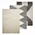 Neutral Serene Tufted Rug 3D model small image 1