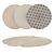 Luxury Round Carpets Set 3D model small image 1