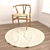 Luxury Round Carpets Set 3D model small image 4