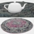 Versatile Round Carpets Set 3D model small image 3