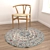 Versatile Round Carpets Set 3D model small image 4