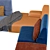 Babouche Modular Sofa: Colorful & Dynamic 3D model small image 4