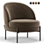 Elegant Eef Armchair 3D model small image 1