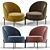 Elegant Eef Armchair 3D model small image 2