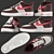 NikeAF1 Winter Fur Sneakers 3D model small image 4