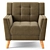 Stylish Alisa Mid Century Armchair 3D model small image 3