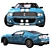 Ford GT500 Sport Blue 3D Model 3D model small image 8