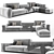 Modern Gray Sofa: 3D Render & Formats 3D model small image 1