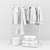 Elegant Wardrobe Set with Stand 3D model small image 7