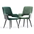 Sebastian Upholstered Dining Chair Set 3D model small image 2