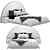 Modern Bed Design: 3D Max & OBJ Formats 3D model small image 1