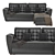 Comfortable and Stylish Malta 1 DU Sofa 3D model small image 1