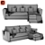 Comfortable and Stylish Malta 1 DU Sofa 3D model small image 4