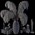 Elegant Ostrich Feather Centerpiece 3D model small image 3