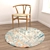 Round Carpets Set 182: Versatile and Realistic 3D Rug Collection 3D model small image 4