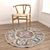 Round Carpet Set - Versatile and Detailed Carpets for All Perspectives 3D model small image 4