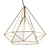 Copper Diamond Pendant Light 3D model small image 1