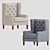 Elegant Madison Park Lounge Chair 3D model small image 1