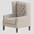 Elegant Madison Park Lounge Chair 3D model small image 2