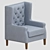 Elegant Madison Park Lounge Chair 3D model small image 3