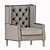 Elegant Madison Park Lounge Chair 3D model small image 4