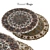 Elegant Round Rugs 001 3D model small image 1