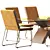 Modern Dining Set: Contemporary Tables & Chairs 3D model small image 2