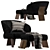 Modern Elegance: Reeves Large Armchair 3D model small image 1