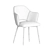 Eva Carver Dining Chair: Luxurious Velvet Seating 3D model small image 4