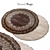 Modern Round Rugs - Stylish & Durable 3D model small image 1