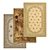 Luxury Set of 3 High-Quality Carpets 3D model small image 1