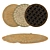 Round Carpets Set: Versatile 6-Piece Collection 3D model small image 1