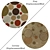 Round Carpets Set: Versatile and Realistic 3D model small image 2