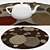 Round Carpets Set: Versatile and Realistic 3D model small image 3