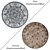 Round Carpets Set - Versatile and Realistic Flooring Solution 3D model small image 2