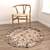 Round Carpets Set - Versatile and Realistic Flooring Solution 3D model small image 4