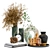 Elegant Greenery Decor Set 3D model small image 4